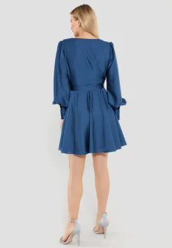 Cocktailkleid aus Satinchiffon