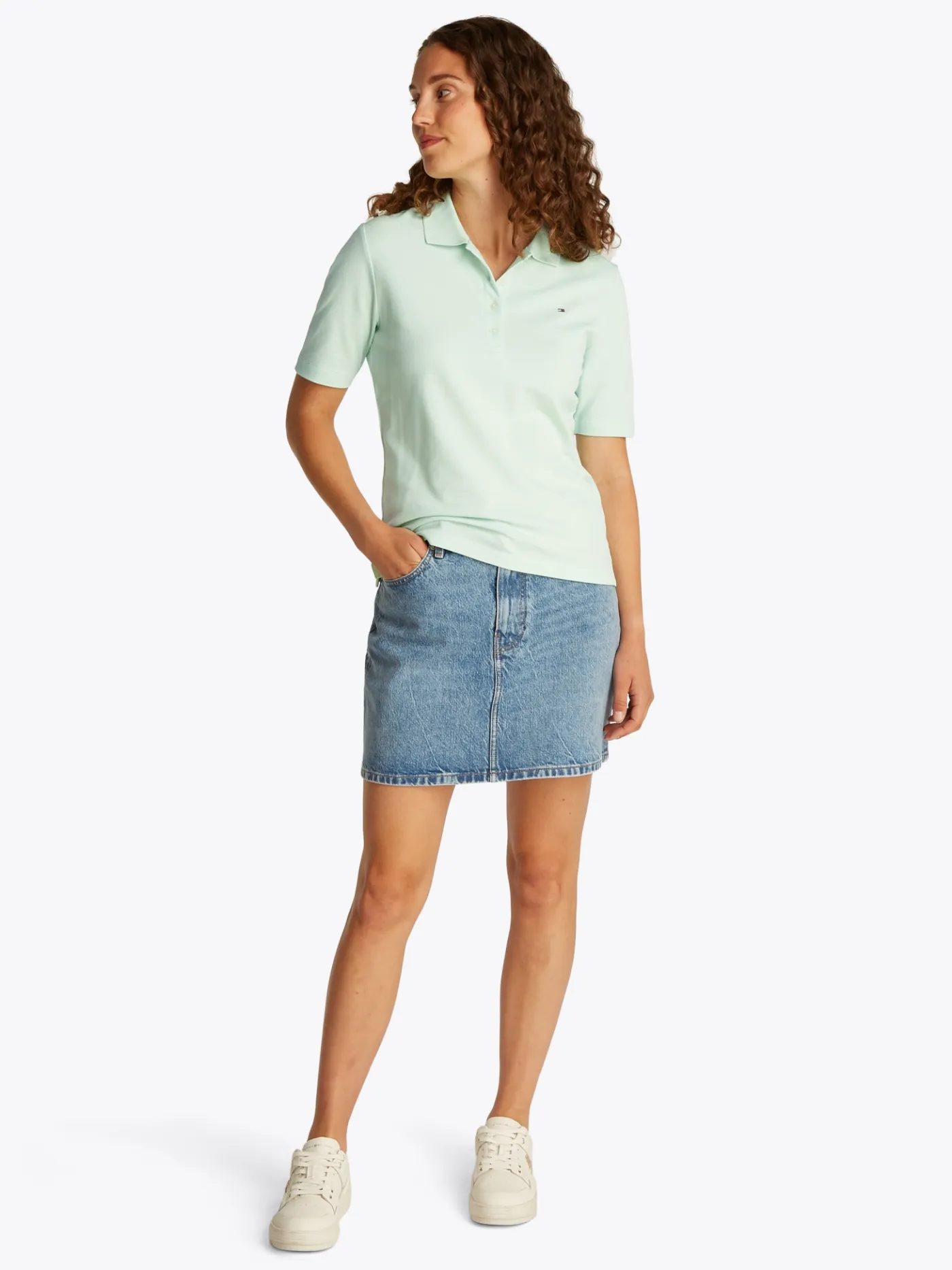 1985 Collection Regular Fit Poloshirt mit Flag