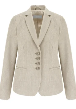 Cooler Kurzblazer mit Reverskragen und Leistentaschen