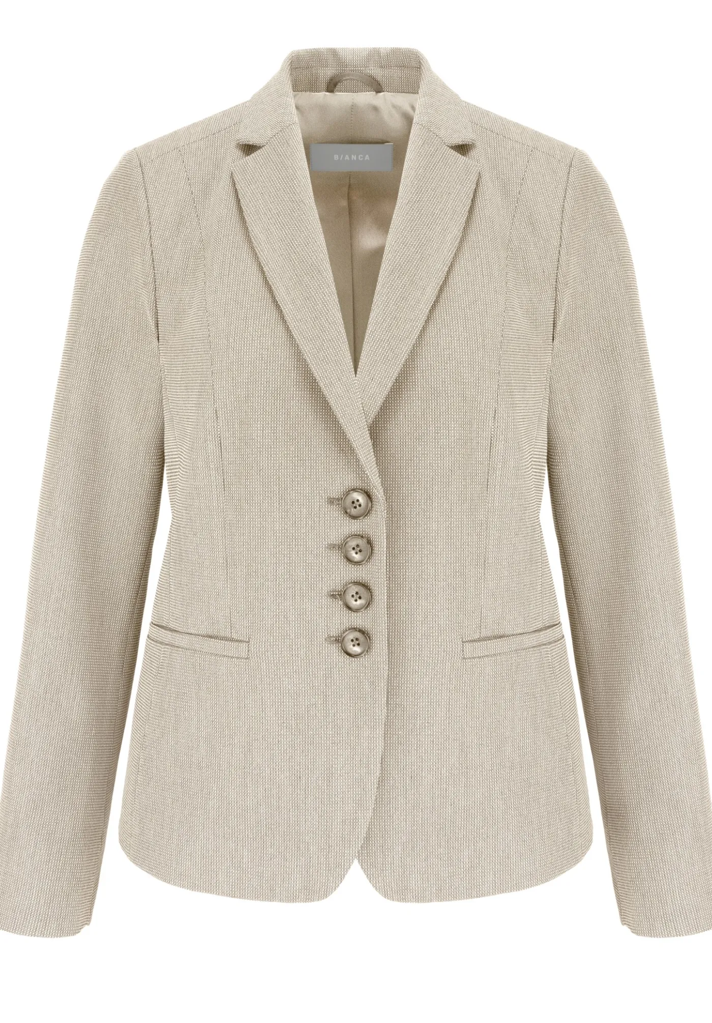 Cooler Kurzblazer mit Reverskragen und Leistentaschen