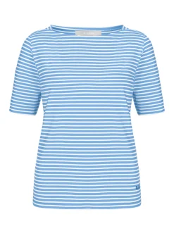 Cooles Kurzarmshirt mit U-Boot Ausschnitt