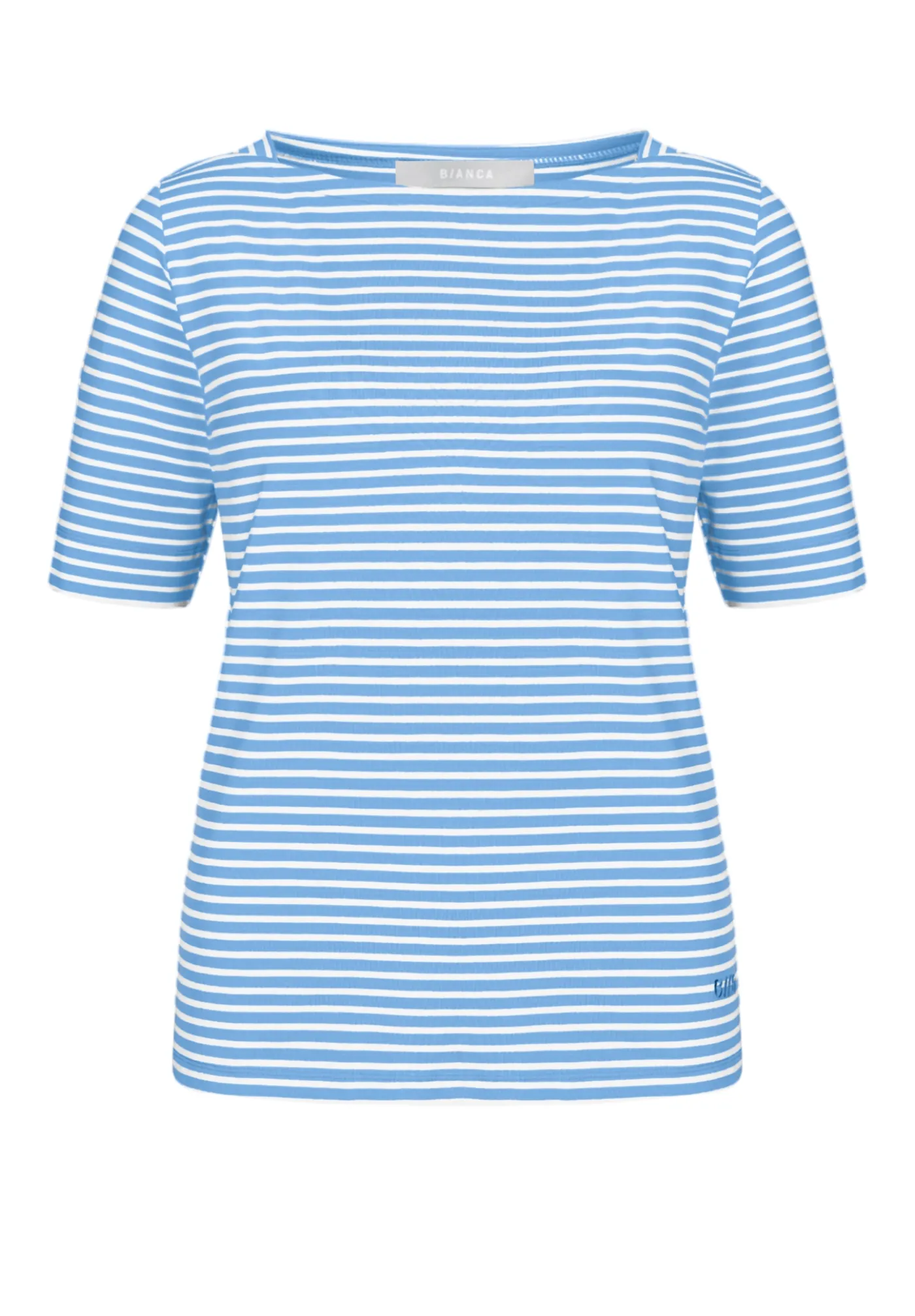 Cooles Kurzarmshirt mit U-Boot Ausschnitt