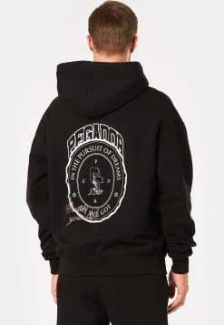 CREGO OVERSIZED HOODIE WASHED BLACK