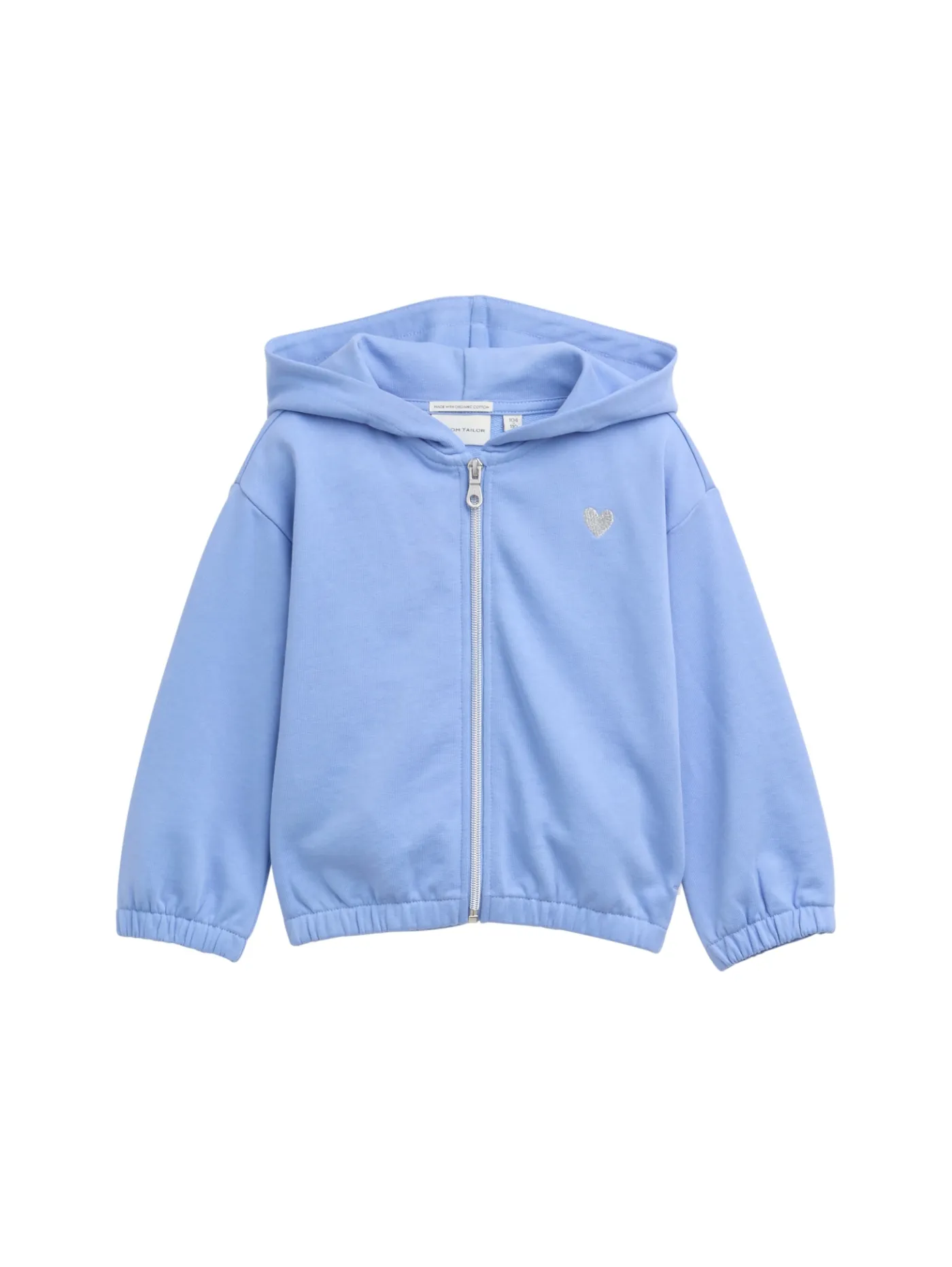 Cropped Hoodie Sweatjacke mit Stickerei