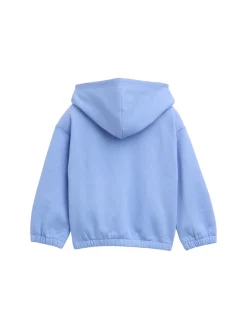 Cropped Hoodie Sweatjacke mit Stickerei