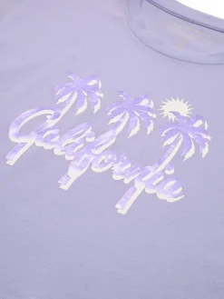 Cropped T-Shirt mit Print