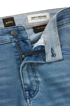Delaware Slim-Fit Jeans aus blauem Super-Stretch-Denim