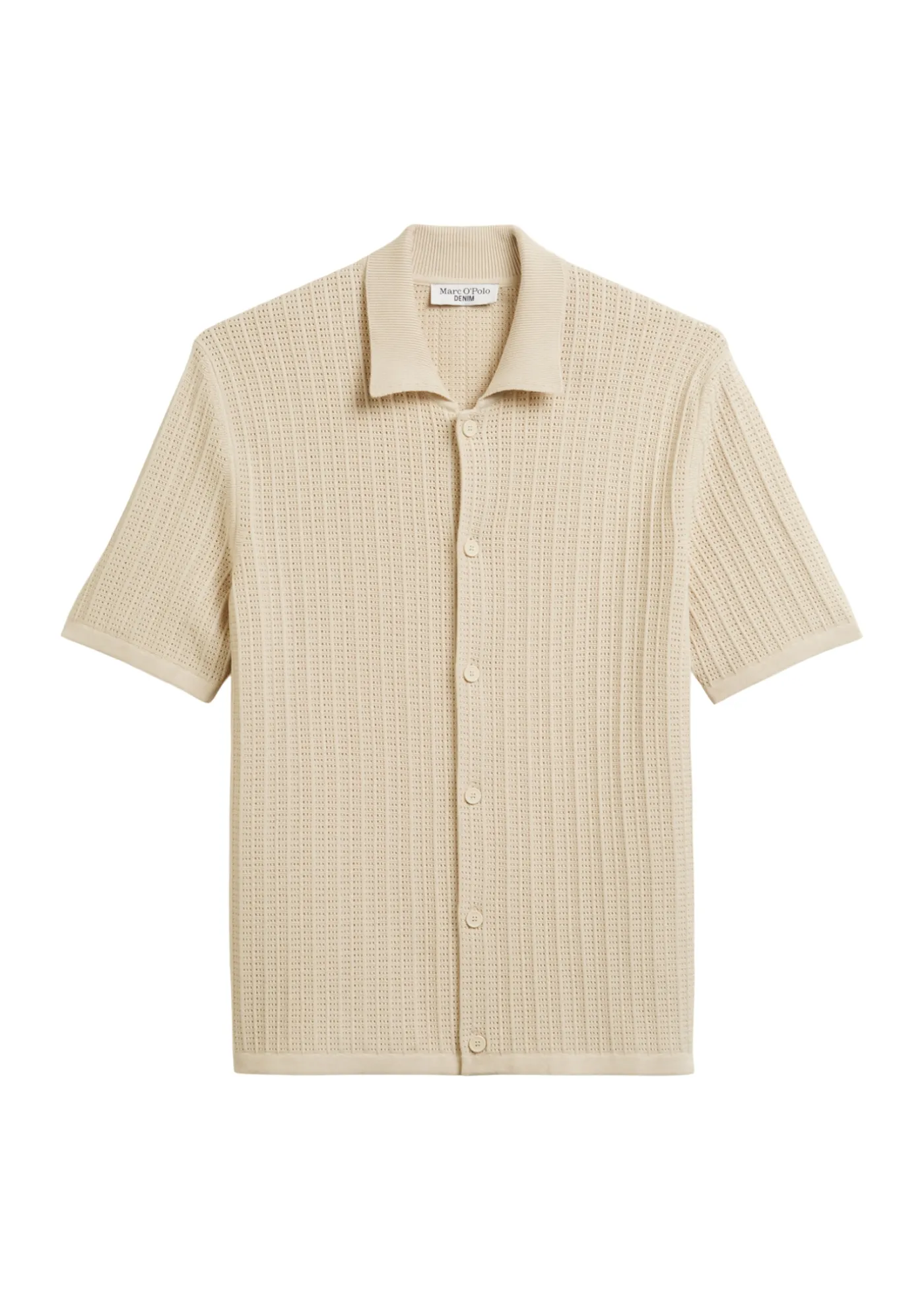 DfC Strick-Polohemd regular mit durchgehender Knopfleiste