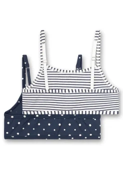 Doppelpack Bustier mit Pünktchenmuster