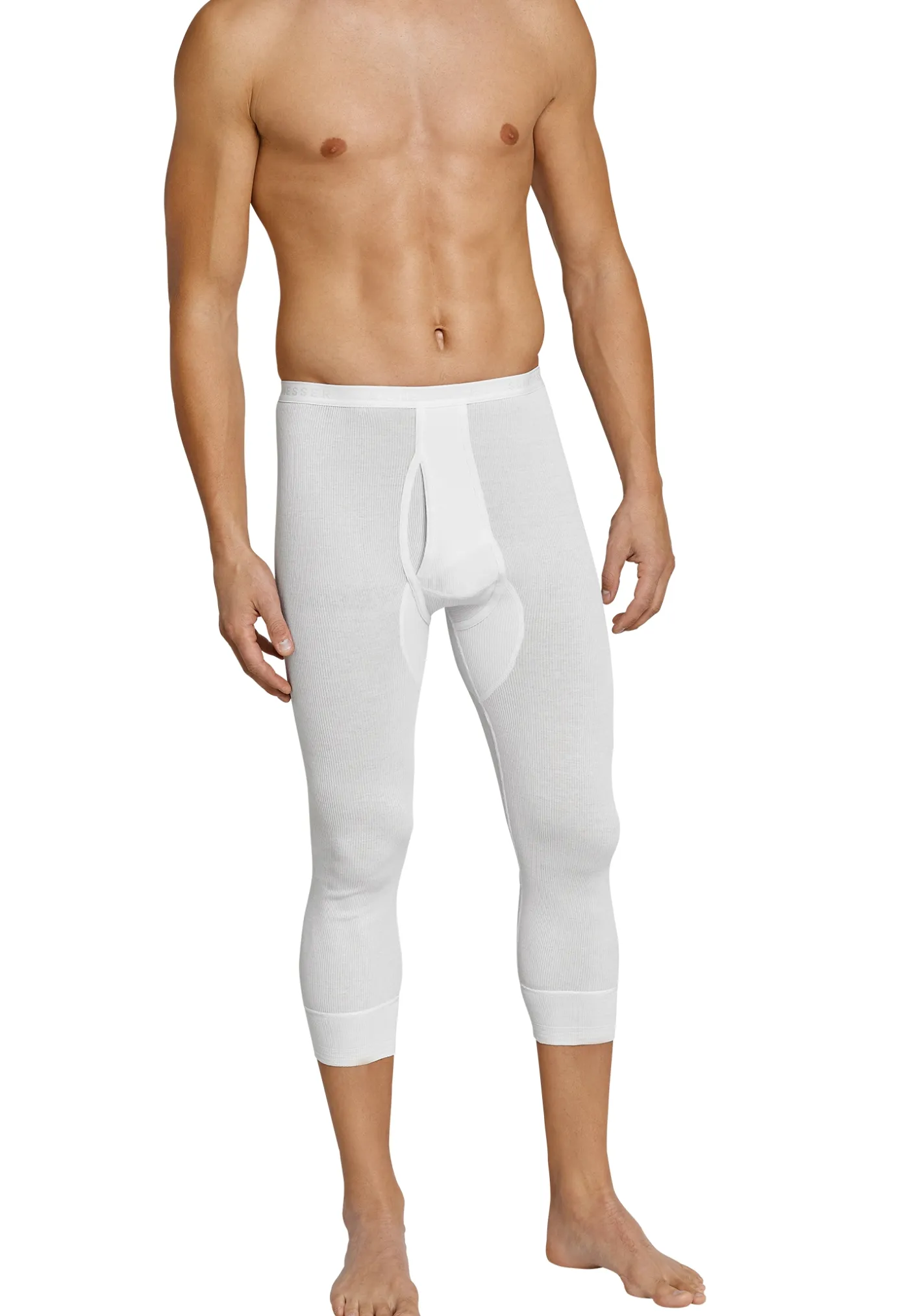 Doppelripp Hose 3/4
