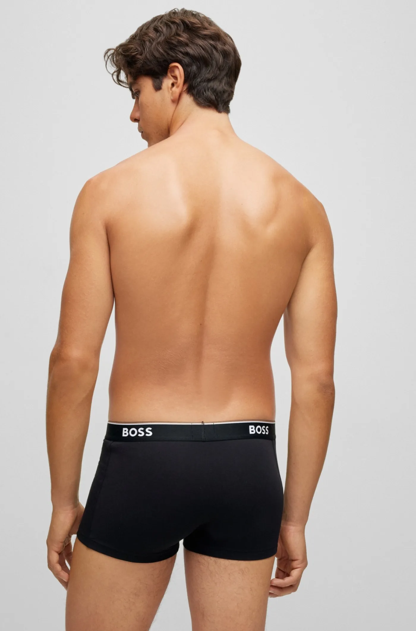 DREIER-PACK BOXERSHORTS AUS STRETCH-BAUMWOLLE MIT LOGOS AM BUND Power