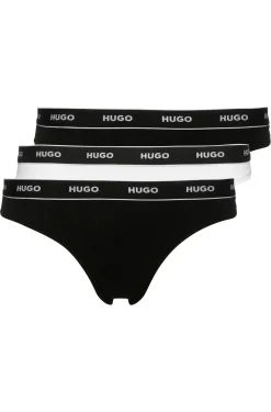 DREIER-PACK TANGAS AUS STRETCH-BAUMWOLLE MIT LOGO AM BUND TRIPLET THONG STRIPE
