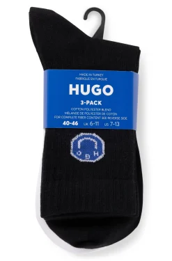 Dreier-Pack kurze Socken aus Baumwoll-Mix