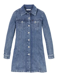 Durchgeknöpftes Hemdkleid aus Denim
