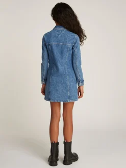Durchgeknöpftes Hemdkleid aus Denim