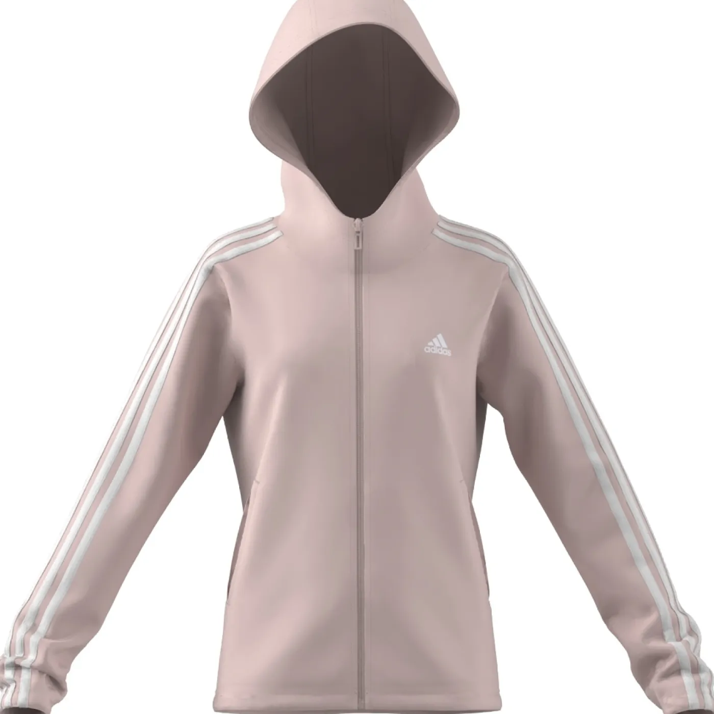 Essentials 3-Streifen Full-Zip Kapuzenjacke