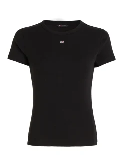 Essential Slim Fit Rippstrick T-Shirt
