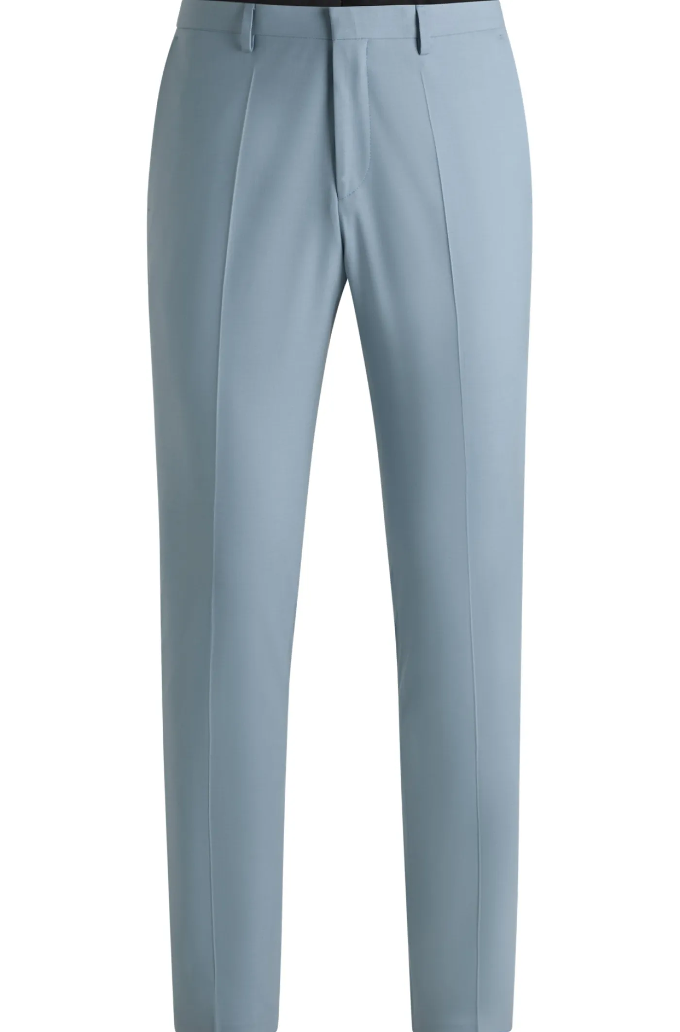 Extra Slim-Fit Hose aus Stretch-Popeline aus Woll-Mix