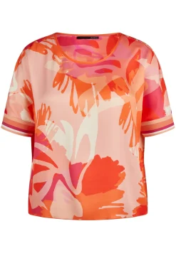 Farbenfrohe Bluse mit floralem Print
