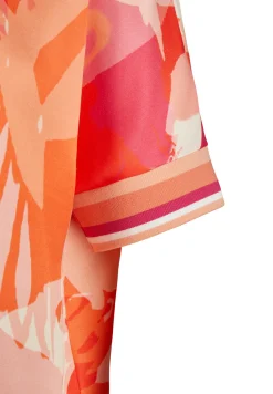 Farbenfrohe Bluse mit floralem Print