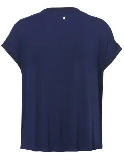 Feines Shirt mit Pailletten Front