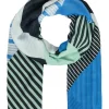 Feines Tuch aus recyceltem Polyester mit modischem Artwork-Print