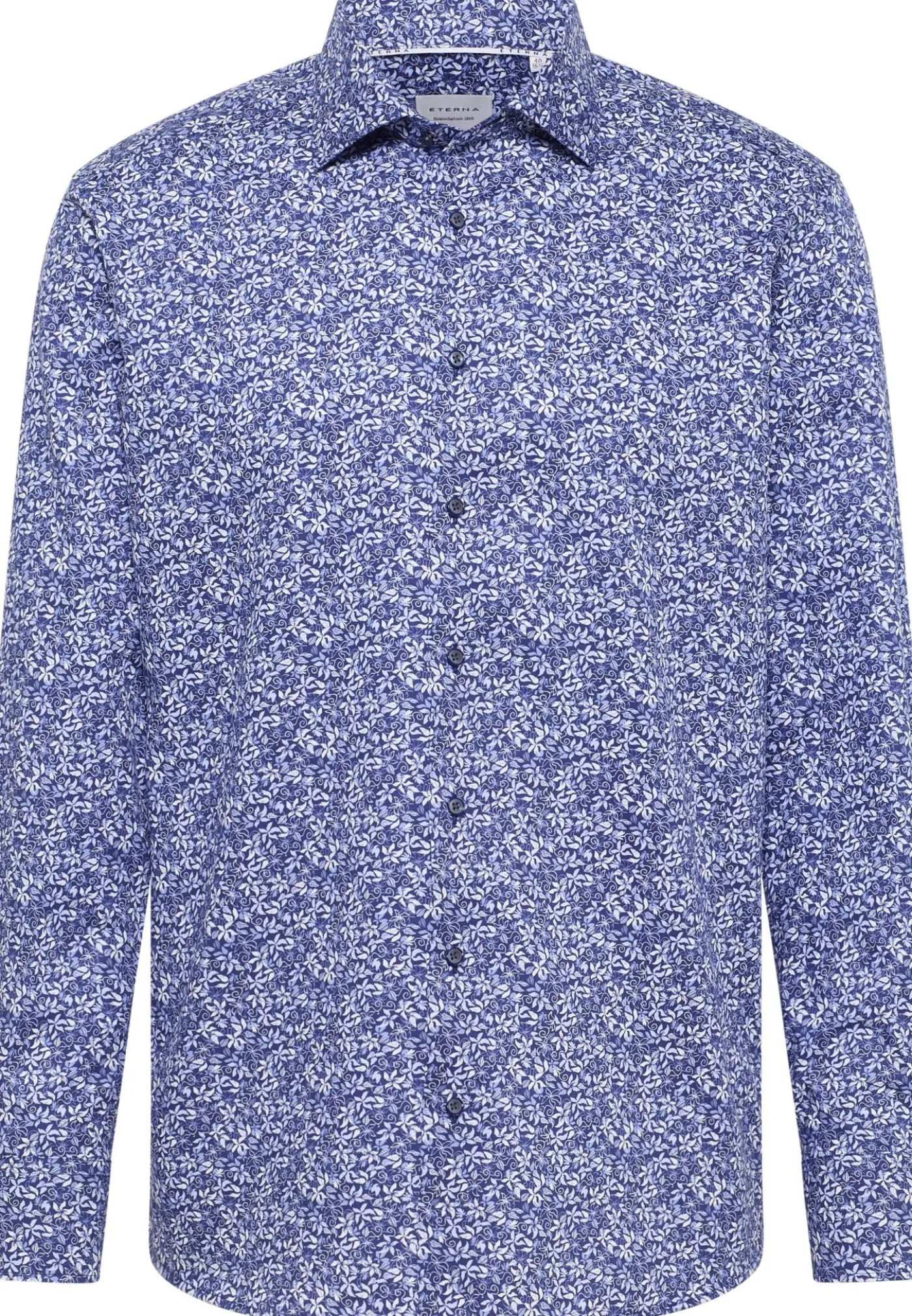 Florales Allover-Print Langarmhemd