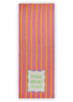 gedruckter Schal aus weicher Viskose-Model-Mischung mit More-Amore-Druck
