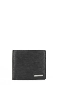 GELDBÖRSE AUS GEPRÄGTEM ITALIENISCHEM LEDER MIT LOGO-APPLIKATION GalleryA_8 cc