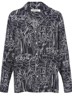 Gemusterte Bluse