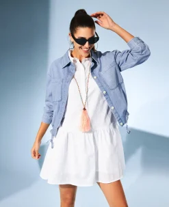 Gemustertes Shirtkleid