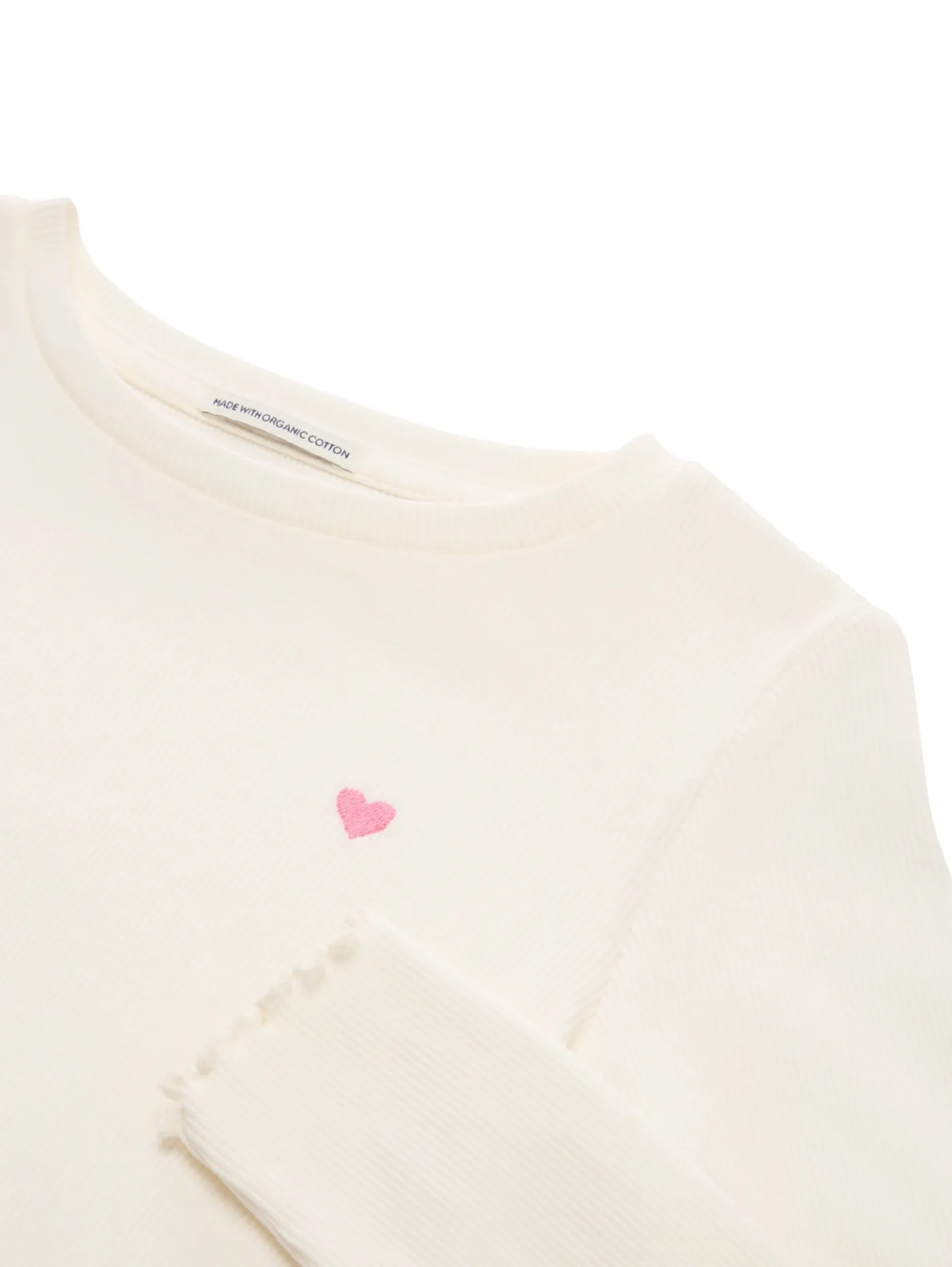 Geripptes Langarmshirt mit Bio-Baumwolle