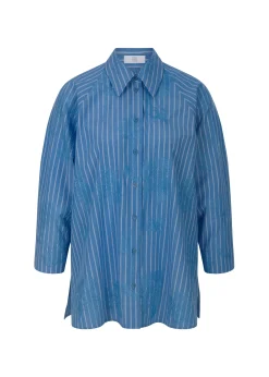 Gestreifte Bluse mit Muster
