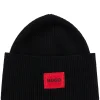 Gestrickte Beanie-Mütze mit Rippenmuster