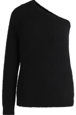 Gestrickter Regular-Fit Pullover im One-Shoulder-Design