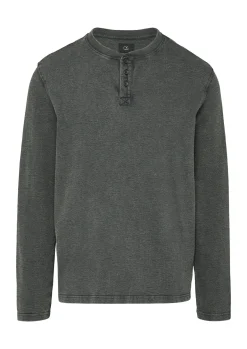 Gewaschenes Henley-Longsleeve
