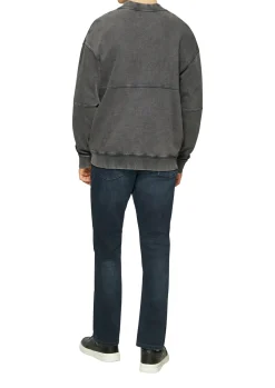 Gewaschene Sweatshirtjacke im Bomber-Style