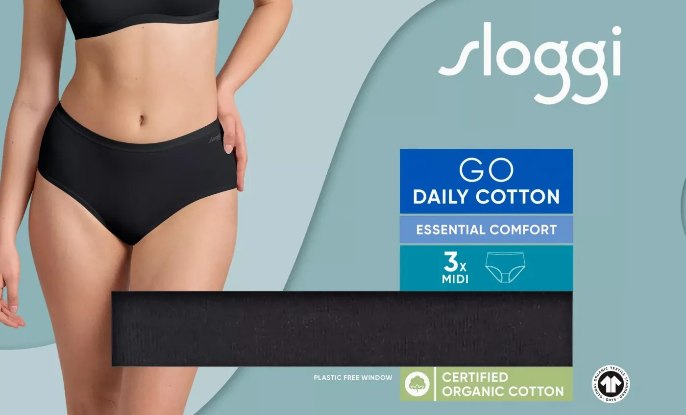 GO Daily Cotton Midi 3er Pack