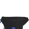 Gürteltasche mit Reißverschluss und besticktem Logo-Aufnäher