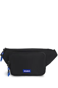 Gürteltasche mit Reißverschluss und besticktem Logo-Aufnäher