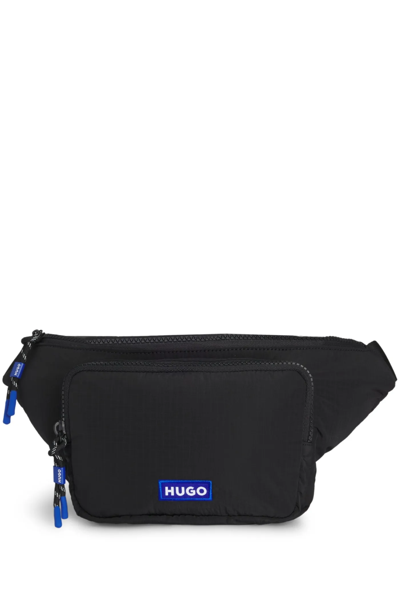 Gürteltasche mit Reißverschluss und besticktem Logo-Aufnäher