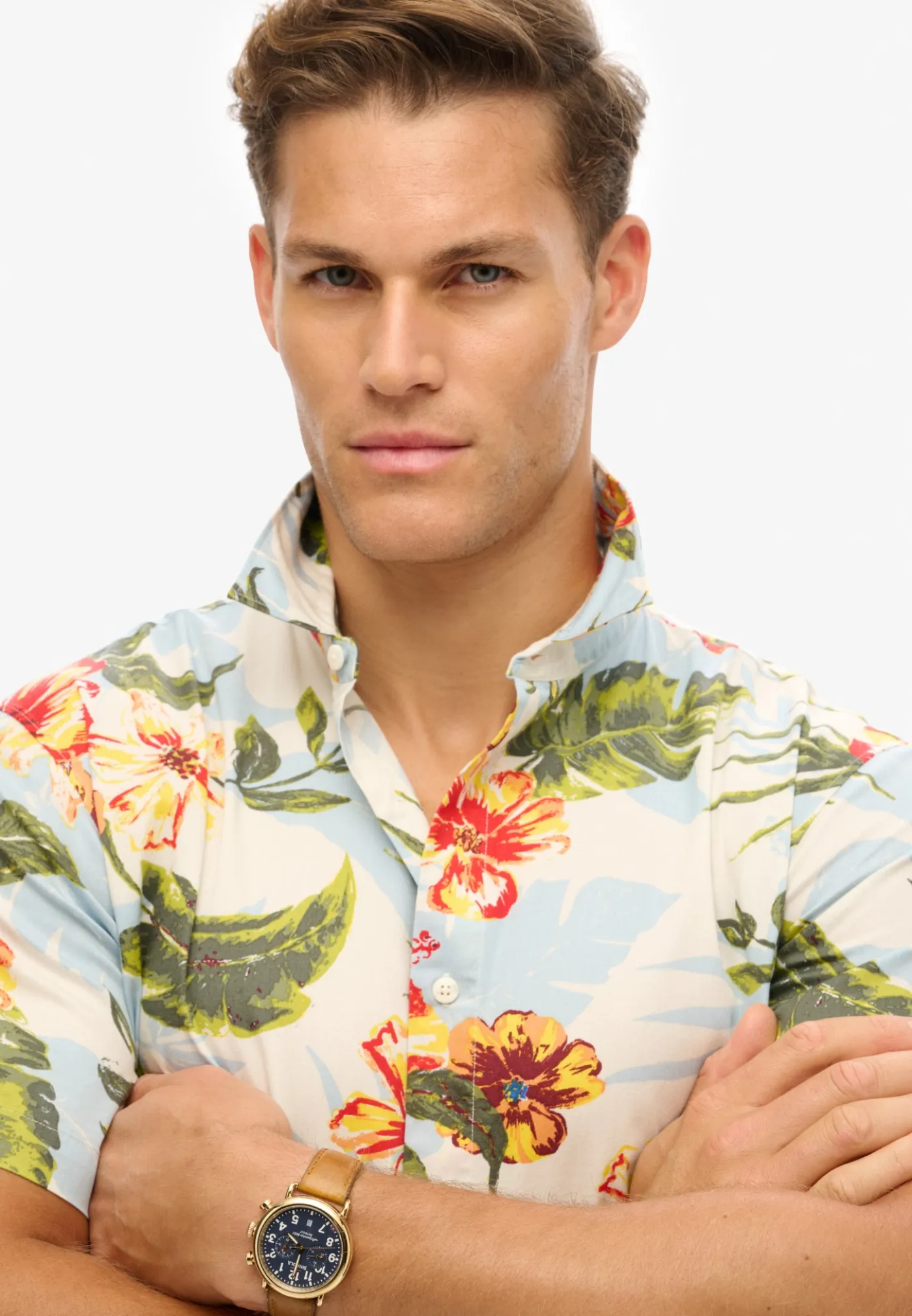 Hemd mit Hawaii-Print