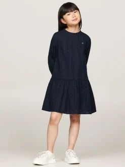 Hilfiger Monotype Kleid mit Lochstickerei