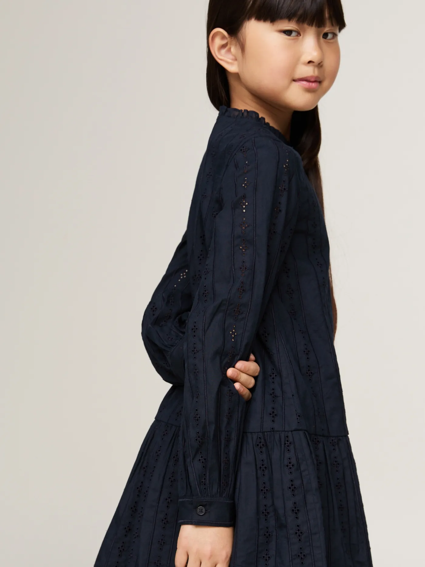Hilfiger Monotype Kleid mit Lochstickerei