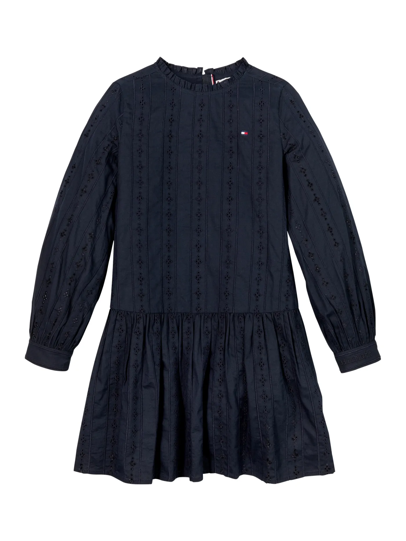 Hilfiger Monotype Kleid mit Lochstickerei