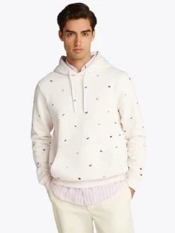 Hoodie mit Flag Allover Print