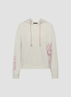 Hoodie mit stylischem Schriftzug und gemütlicher Kapuze