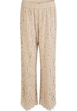 Hose mit floraler Spitze