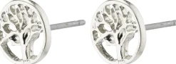 IBEN recycelte Ohrstecker, versilbert