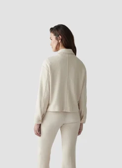 Jacke mit aufgesetzten Taschen und Hemdkragen